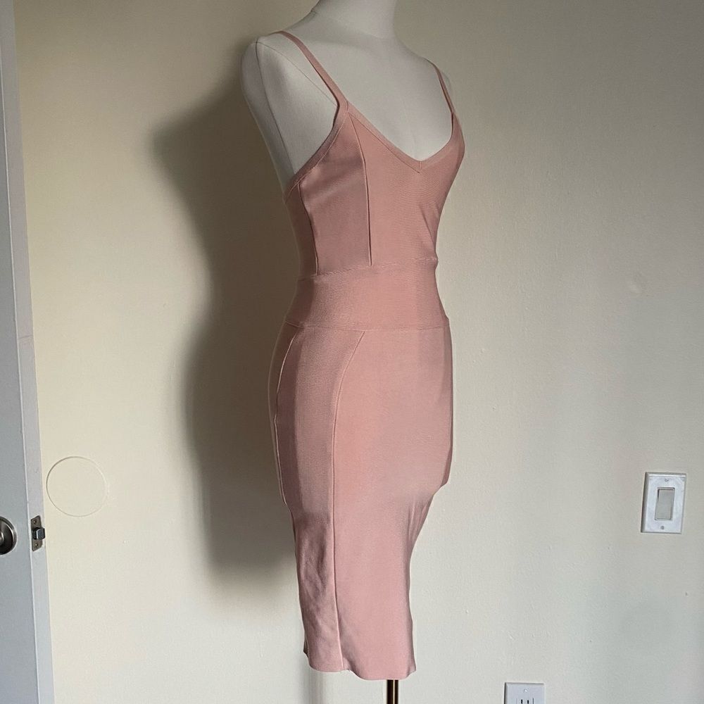 Light Pink Bandage Cocktail Party Dress Size XS - Picture 6 of 12